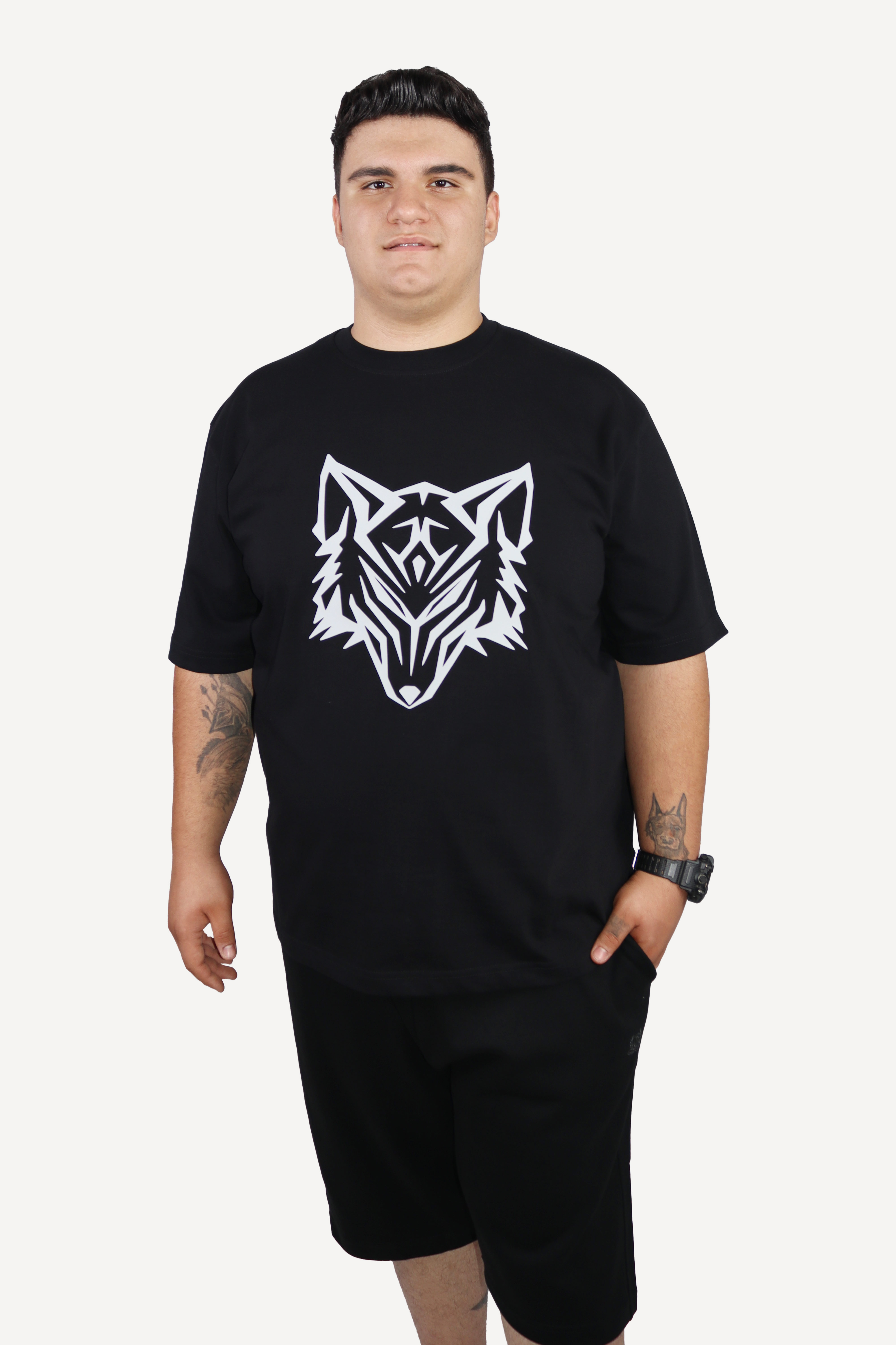 تیشرت سایز بزرگ طرح گرگ