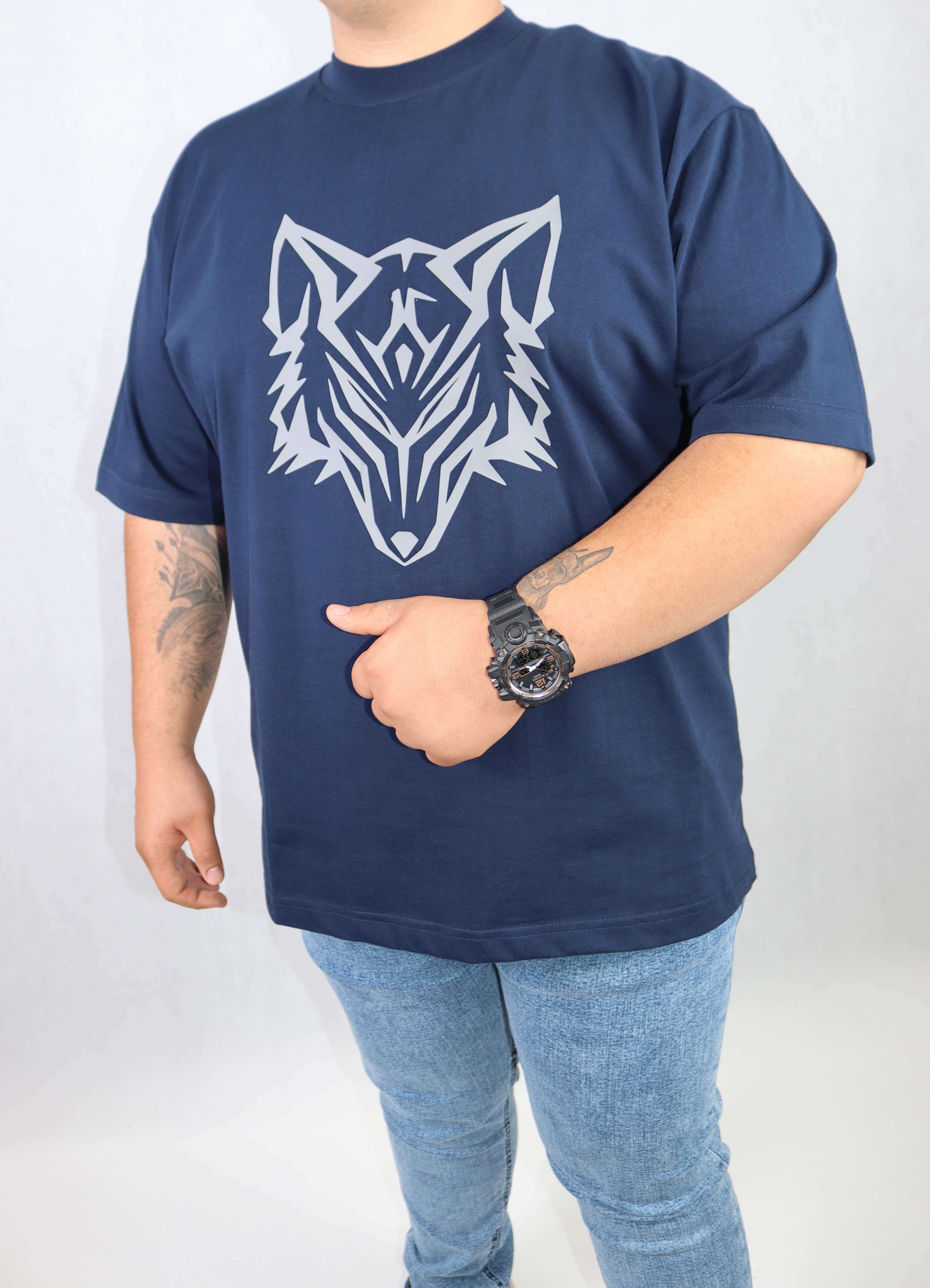 تیشرت سایز بزرگ طرح گرگ