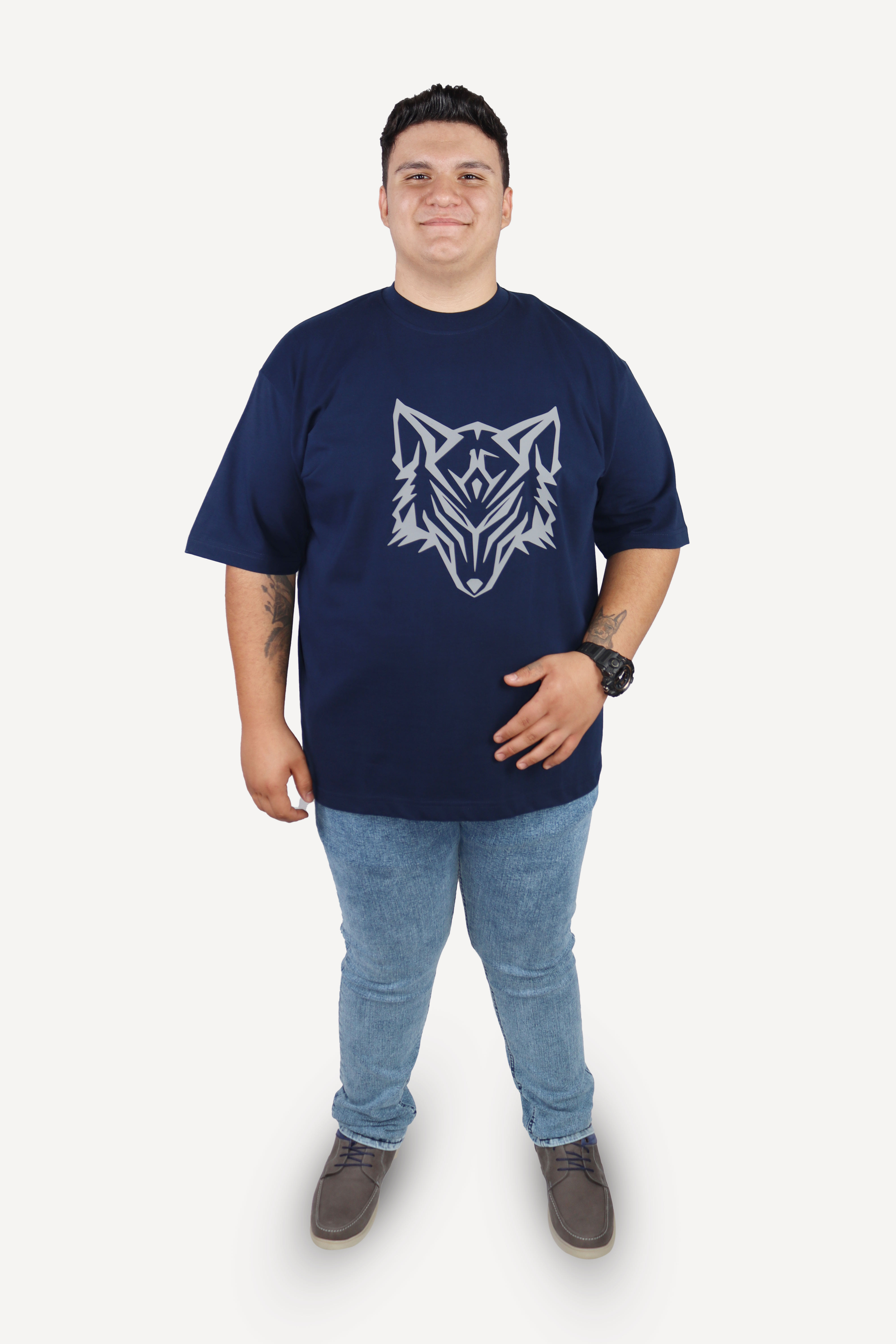 تیشرت سایز بزرگ طرح گرگ